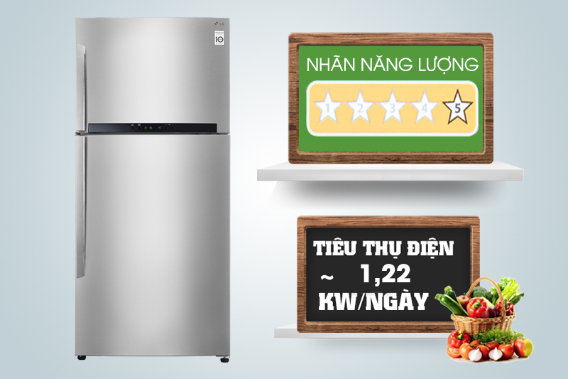 Nhờ đó, chiếc tủ lạnh này sẽ chỉ tiêu thụ 1.22 kW điện mỗi ngày