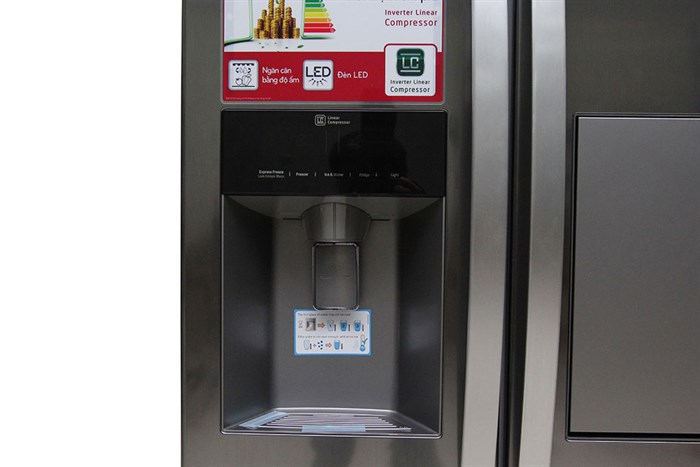 Tủ lạnh LG Inverter 501 lít GR-P227GS Màu Xám