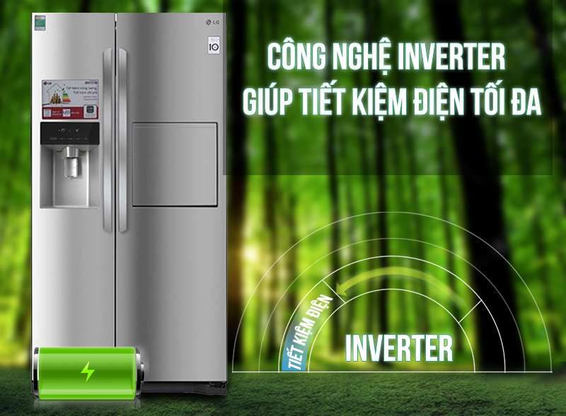 Tủ lạnh LG GR-P227GS có máy biến tần Inverter Linear với việc thay đổi một số cấu trúc trong máy móc Tủ lạnh LG GR-P227GS có máy biến tần Inverter Linear với việc thay đổi một số cấu trúc trong máy móc