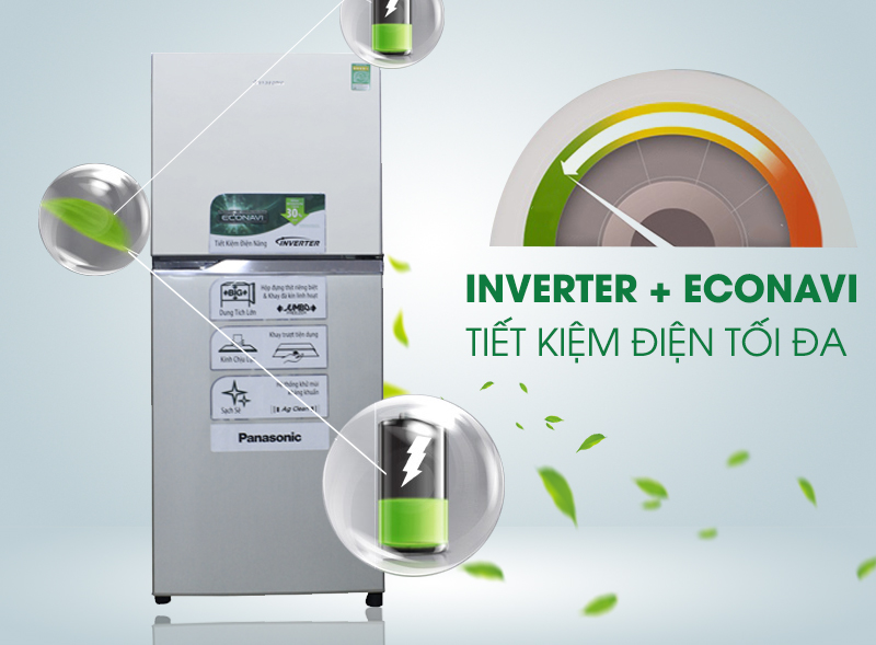 Tiết kiệm điện hiệu quả với công nghệ Inverter và Econavi mạnh mẽ