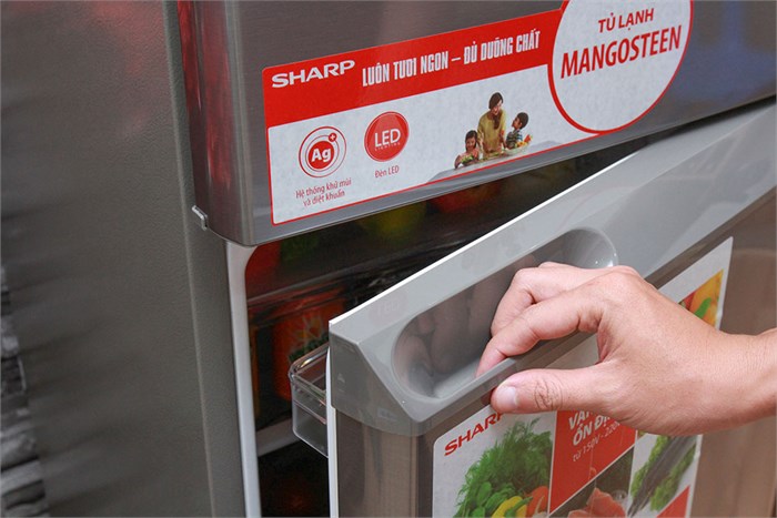 Tủ lạnh Sharp 180 lít SJ-191E-SL Màu Bạc