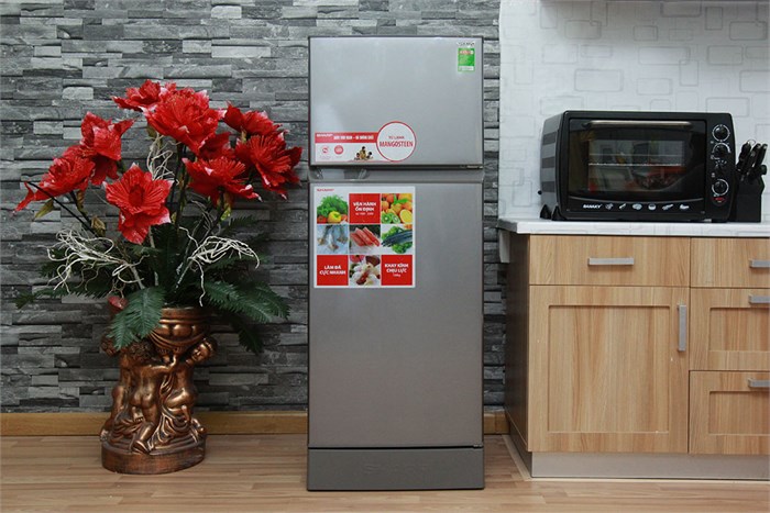 Tủ lạnh Sharp 180 lít SJ-192E Màu Bạc