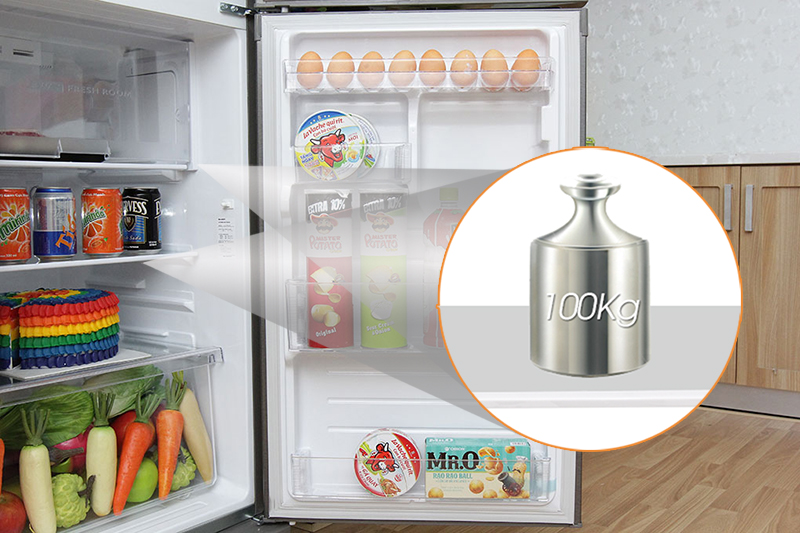 Sharp SJ-211E có khay kính chịu lực