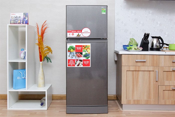 Tủ lạnh Sharp 196 lít SJ-211E Màu Xám