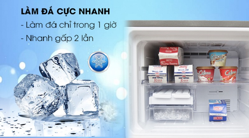 Chức năng làm đá cực nhanh - Tủ lạnh Sharp 196 lít SJ-211E