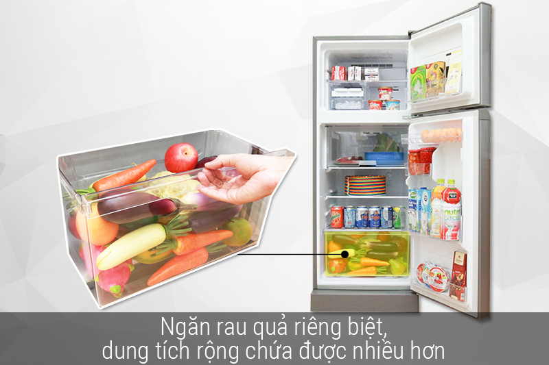 Ngăn rau riêng biệt