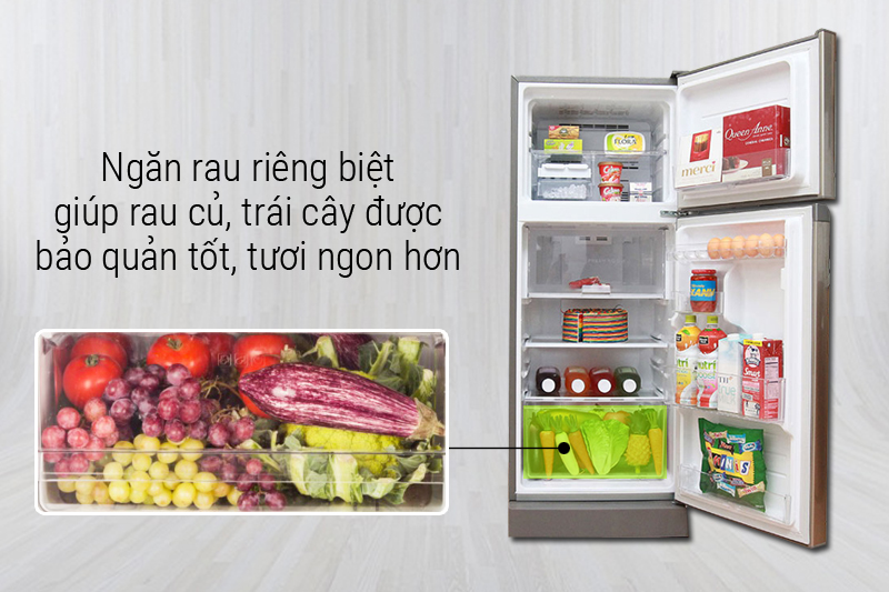 Ngăn rau quả riêng biệt