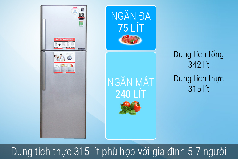 Dung tích tủ lạnh