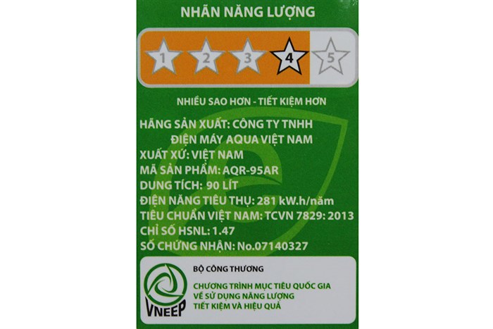 Tủ lạnh Aqua 90 lít AQR-95AR Màu Bạc