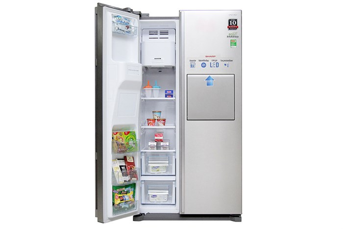 Tủ lạnh Sharp SJ-X60LWB 608 lít Màu Inox