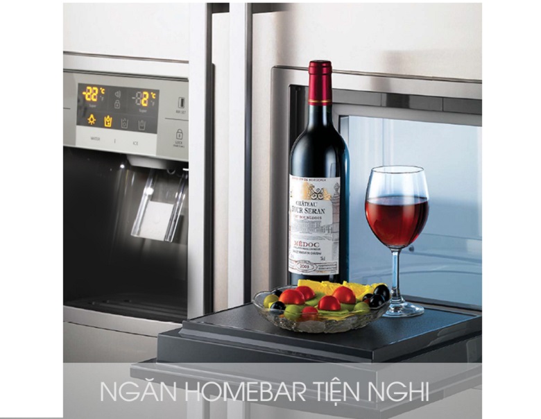 Ngăn Homebar bên ngoài tủ