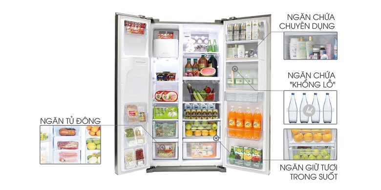 Tủ lạnh với sức chứa cực lớn