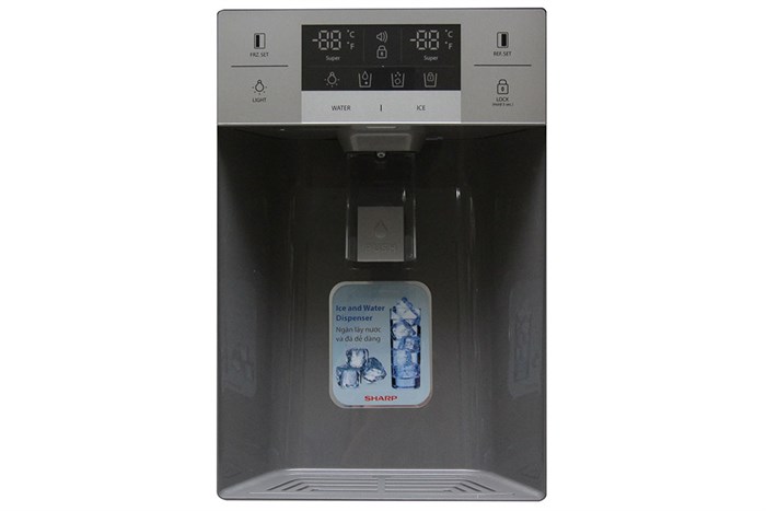 Tủ lạnh Sharp SJ-X60LWB 608 lít Màu Inox