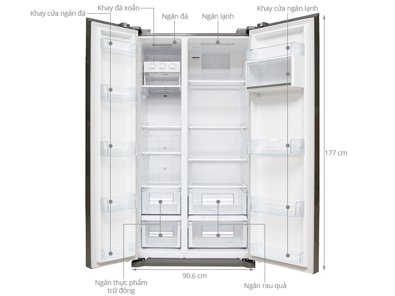 Tủ lạnh Sharp SJ-E62S 622 lít