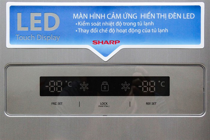 Tủ lạnh Sharp SJ-E62S 622 lít Màu Xám