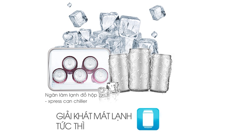 Thức uống đóng hộp sẽ được làm lạnh nhanh chóng