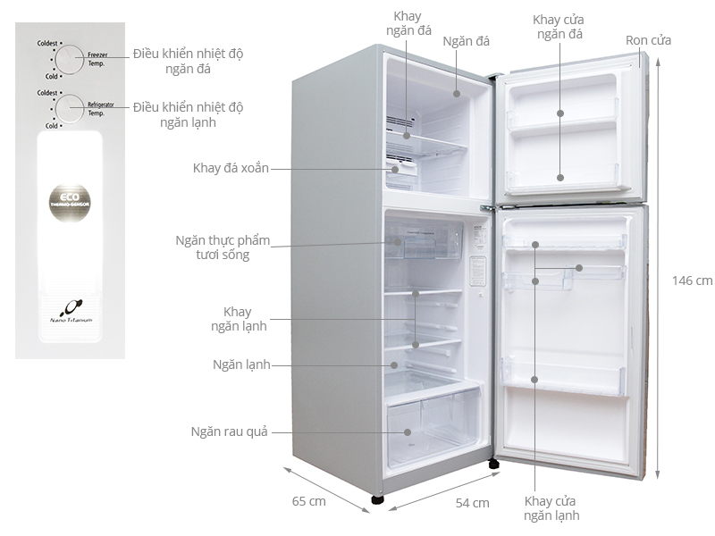 Thông số kỹ thuật Tủ lạnh Hitachi 203 lít R-H200PGV4