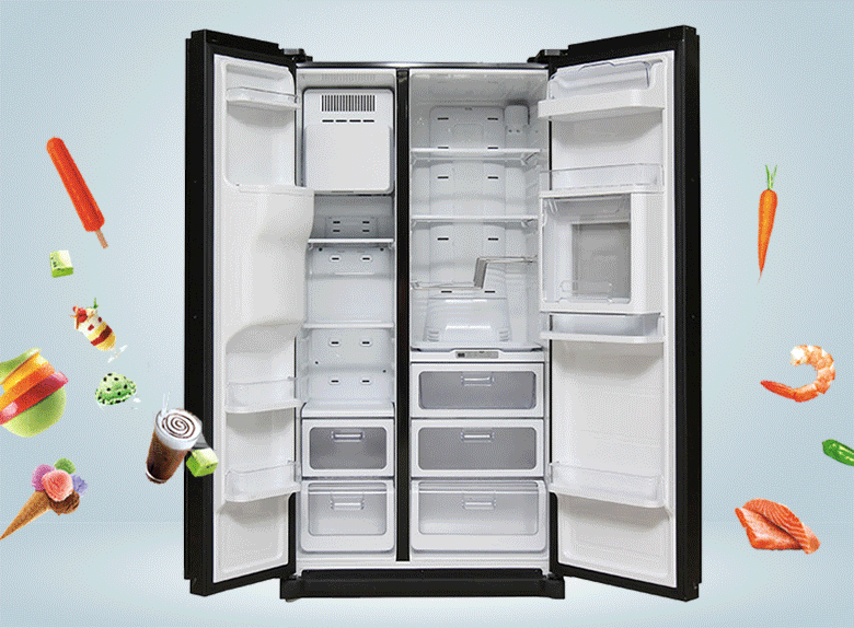 Dung tích 518 lít giúp tủ lạnh Samsung phù hợp cho các gia đình từ 7 người trở lên