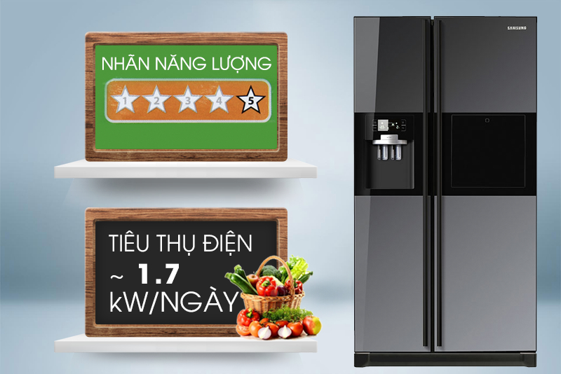 Nhờ các công nghệ hàng đầu, tủ lạnh Samsung RSH5ZLMR1/XSV có khả năng tiết kiệm điện cao