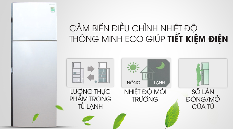 Cảm biến nhiệt ECO - Tủ lạnh Hitachi Inverter 290 lít R-H350PGV4 SLS Cảm biến nhiệt ECO - Tủ lạnh Hitachi Inverter 290 lít R-H350PGV4 SLS