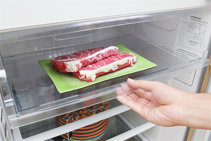 Tủ lạnh Hitachi Inverter 335 lít R-V400PGV3D-SLS Màu Bạc