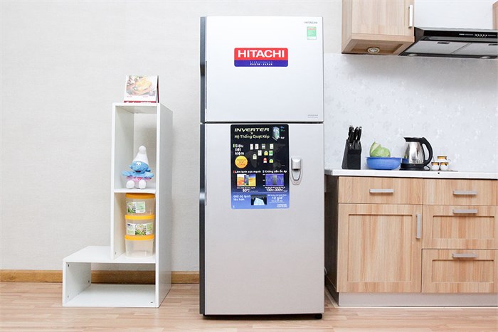 Tủ lạnh Hitachi Inverter 335 lít R-V400PGV3D-SLS Màu Bạc