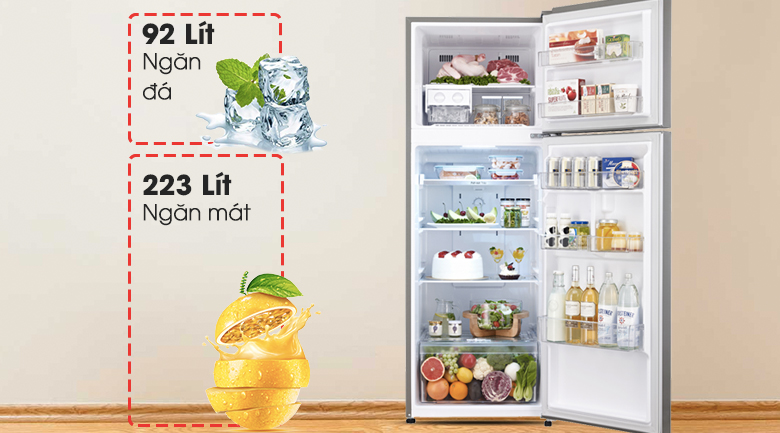 Dung tích lớn 315 lít - Tủ lạnh LG Inverter 315 lít GR-L333BS Dung tích lớn 315 lít - Tủ lạnh LG Inverter 315 lít GR-L333BS