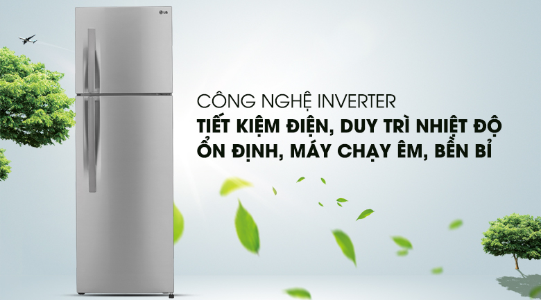 Công nghệ Inverter tiết kiệm điện năng - Tủ lạnh LG Inverter 315 lít GR-L333BS Công nghệ Inverter tiết kiệm điện năng - Tủ lạnh LG Inverter 315 lít GR-L333BS
