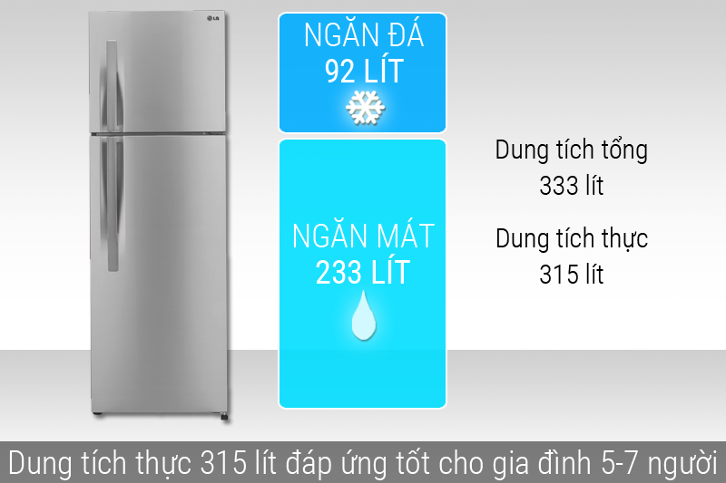 Dung tích tủ lạnh