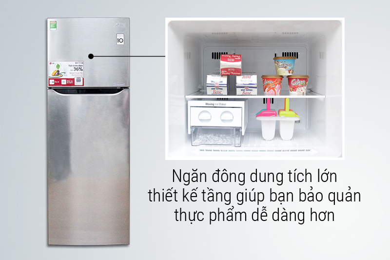 Ngăn đông dung tích lớn
