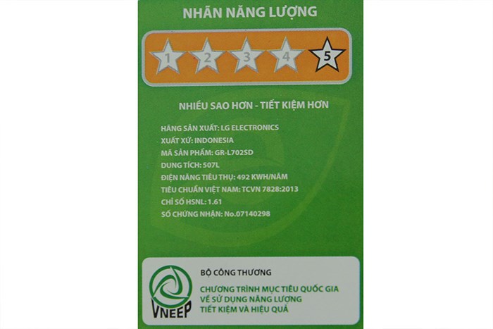 Tủ lạnh LG 507 lít GR-L702SD Màu Xám