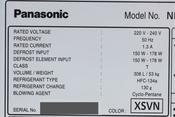 Tủ lạnh Panasonic NR-BR347XSVN 308 lít Màu Xám