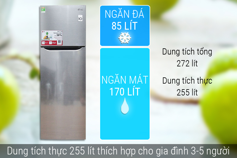 Dung tích tủ lạnh