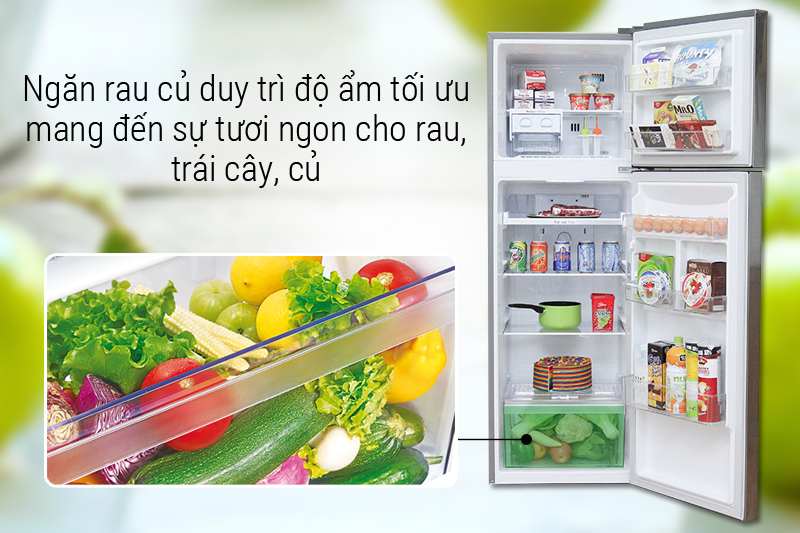 Ngăn rau quả riêng biệt