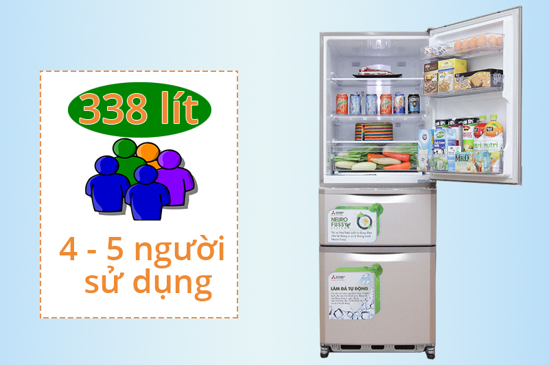 Dung tích 338 lít