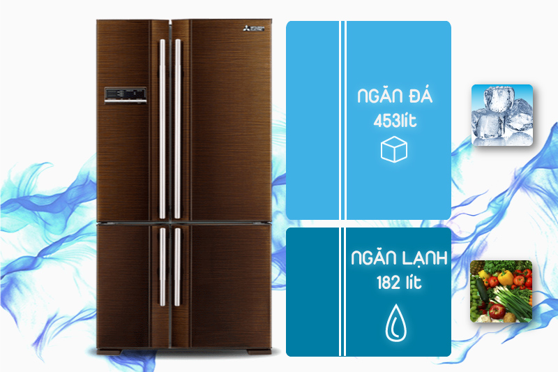 Tủ lạnh Mitsubishi Electric 635 lít MR-L78EH-BRW