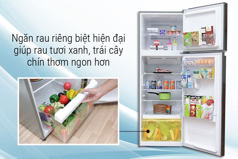 Ngăn rau riêng biệt