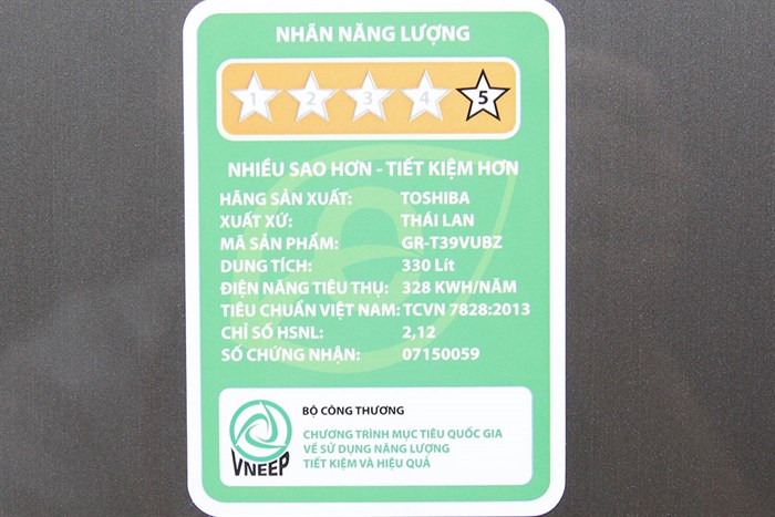 Tủ lạnh Toshiba Inverter 330 lít GR-T39VUBZ(DS) Màu Đen - Xám