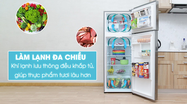 Tủ lạnh LG Inverter 208 lít GN-L225PS