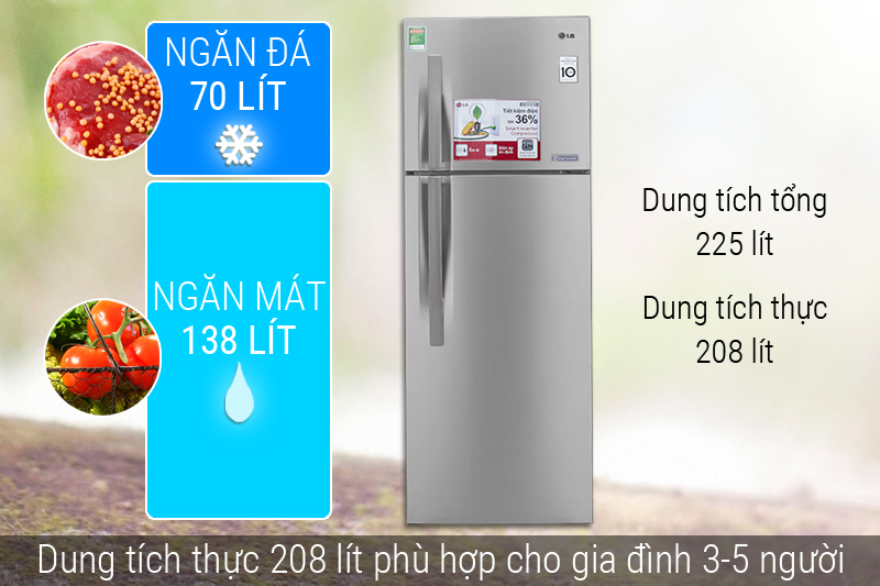 Tủ lạnh LG GN-L225BS