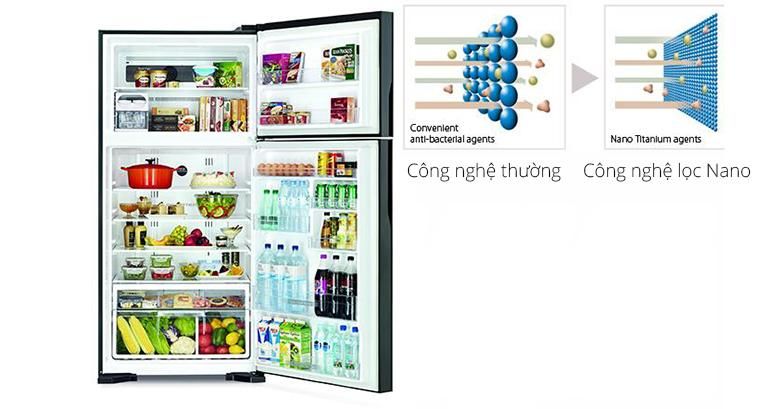 Công nghệ khử mùi Nano Titanium giúp hạn chế bụi bẩn, vi khuẩn.
