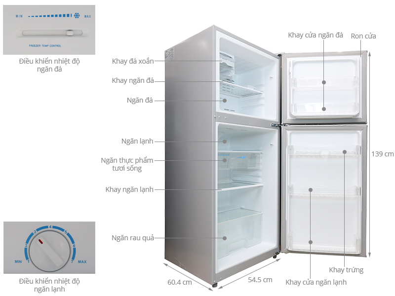 Tủ lạnh Midea 190 lít HD-247FW(N)