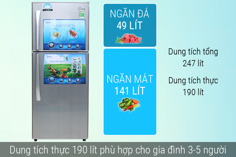 Dung tích tủ lạnh