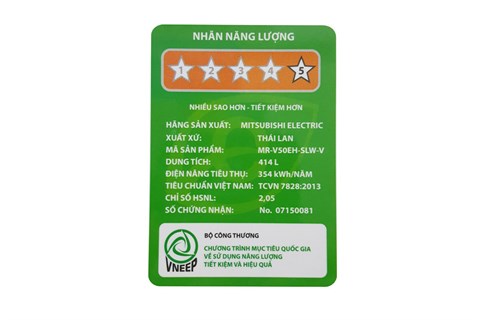 Tủ lạnh Mitsubishi Electric 414 lít MR-V50EH-SLW