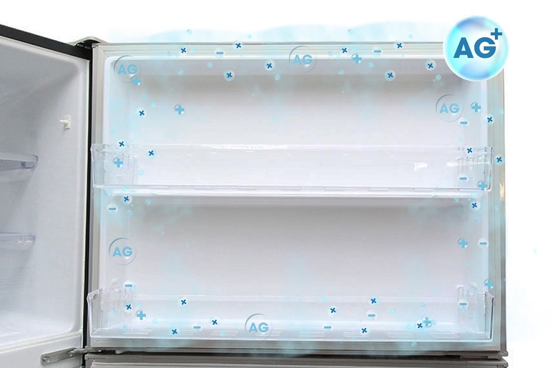 Thành và đệm cửa tủ lạnh Mitsubishi Electric MR-F62EH-BRW có chức năng kháng khuẩn nhờ phân tử bạc Thành và đệm cửa tủ lạnh Mitsubishi Electric MR-F62EH-BRW có chức năng kháng khuẩn nhờ phân tử bạc