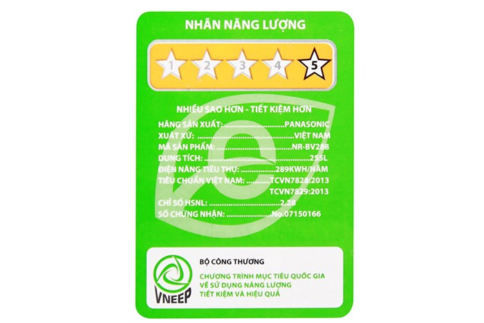 Tủ lạnh Panasonic Inverter 255 lít NR-BV288QSVN Màu Xám