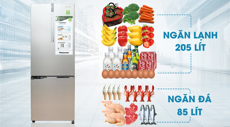 Tủ lạnh Panasonic Inverter 290 lít NR-BV328XSVN