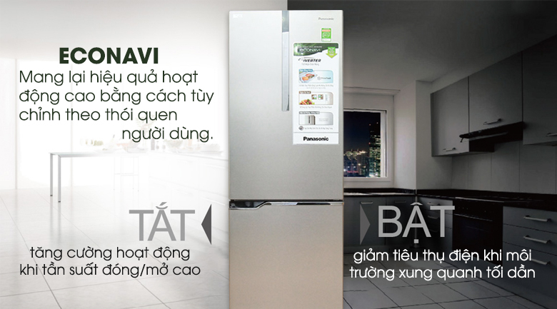 Tủ lạnh Panasonic Inverter 290 lít NR-BV328XSVN