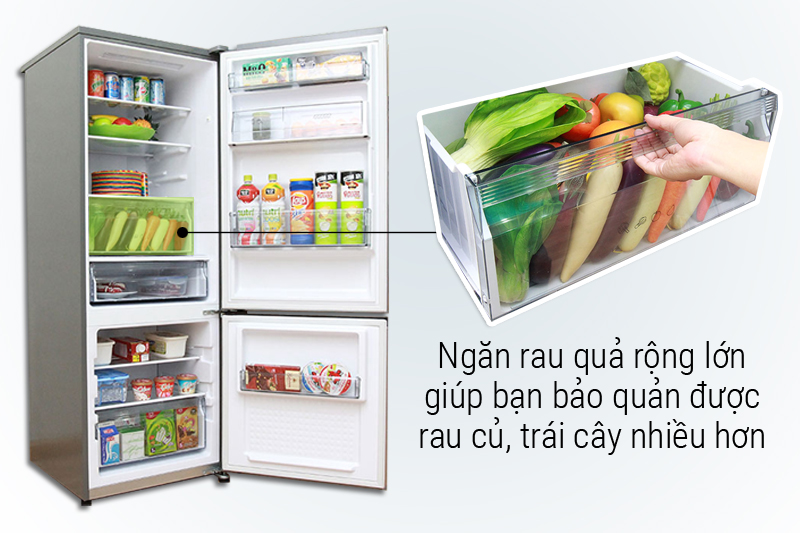 Ngăn rau cung cấp độ ẩm tối ưu