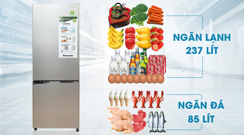 Tủ lạnh Panasonic Inverter 322 lít NR-BV368QSVN